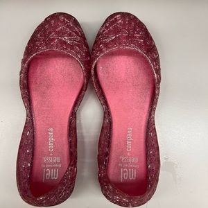 Mini Melissa girl Campana flat shoes.
